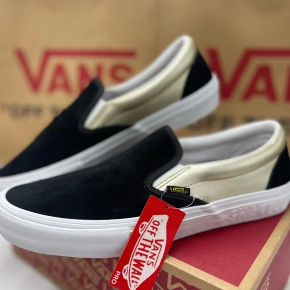 Vans Men’s Slip-On Pro(Shake Junt) Black/Gold Sneakers VN0A347V13L